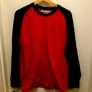 Men’s Old Navy black and red long sleeve shirt size XL